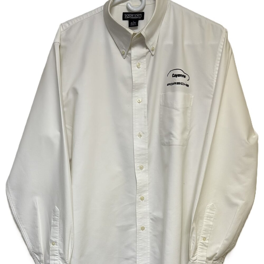 Porsche Cayenne NOS White Long Sleeve Dress Shirt, USA: Size: L = EURO XL NWOT